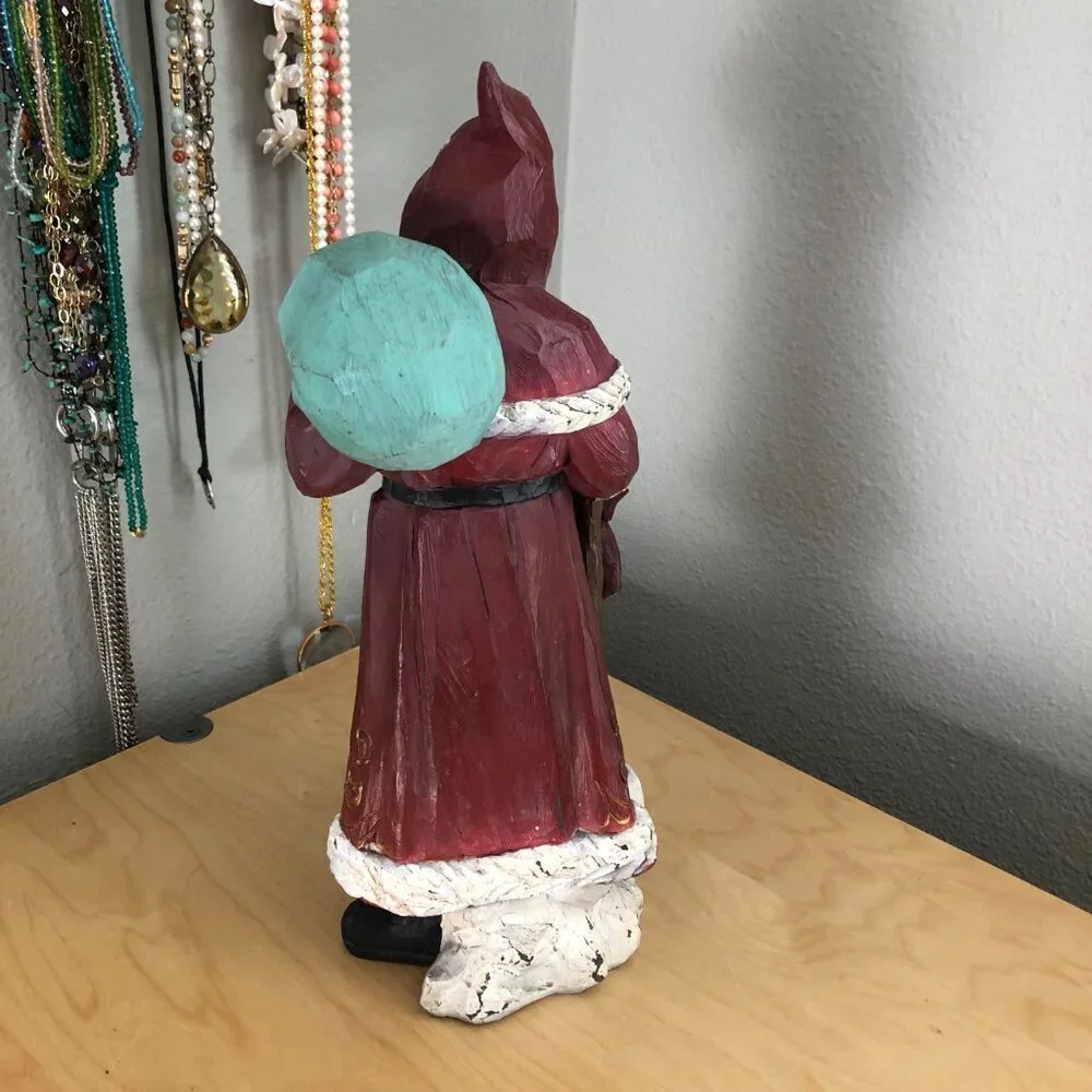 Creative Old World Santa With Cane & Satchel Christmas Holiday 15.5